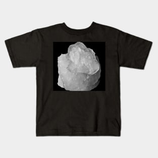 Ice on a Black Background Kids T-Shirt